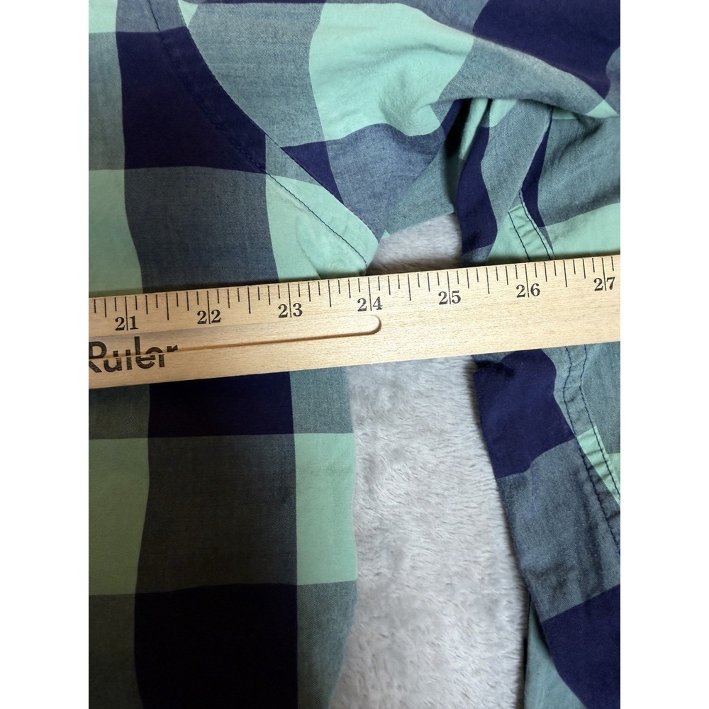 UNTUCKit Shirt Mens XL Green Blue Buffalo Check Plaid 100% Cotton Button Up - Picture 5 of 11